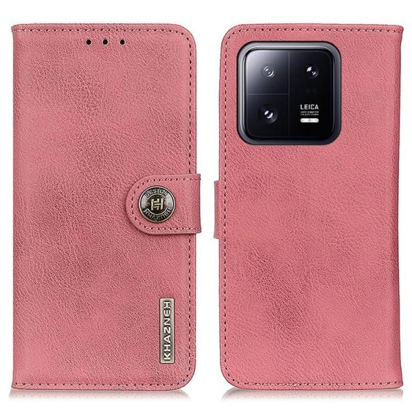 KHAZNEH Xiaomi Mi 11 Ultra Wallet Case lehmännahkainen - vaaleanpunainen