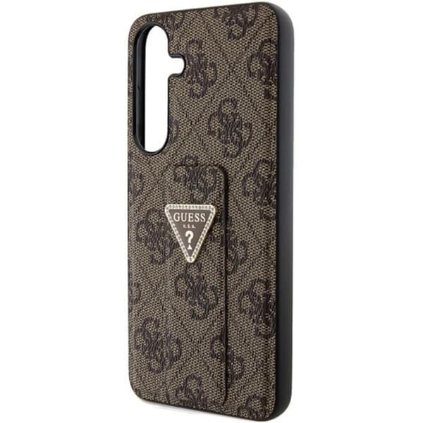Guess Mobilskal till Galaxy S24 Grip Stand Triangle Strass - Brun Brun
