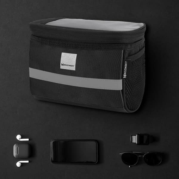Wozinsky Cykelstyretaske 2L - Sort Black