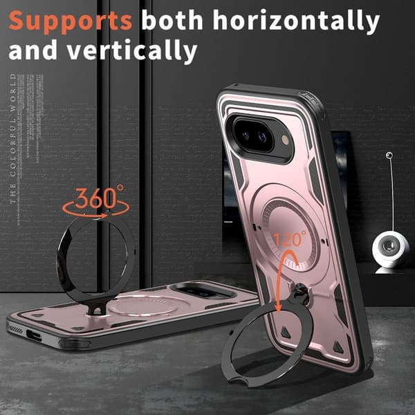 Mobilskal till Google Pixel 9a Militärt Skydd PC + TPU - Roséguld