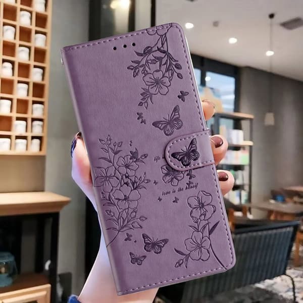 Plånboksfodral för Samsung Galaxy S26 Plus Konstläder - Lila
