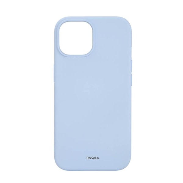 Onsala iPhone 15 Mobilskal MagSafe Silikon - Ljusblå
