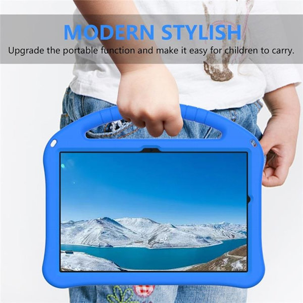 Mobilskal till Galaxy Tab A9 Plus Kickstand Shockproof - Blå Blå