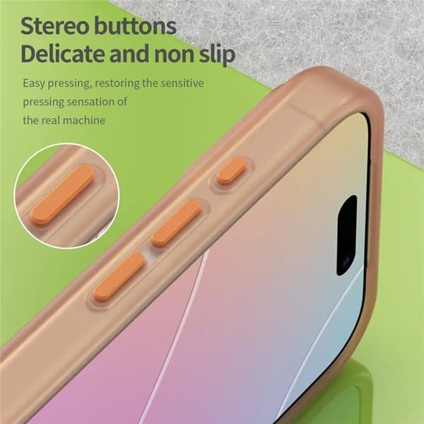 Mobilskal till iPhone 17 Pro MagSafe Matte Vit - Orange Orange