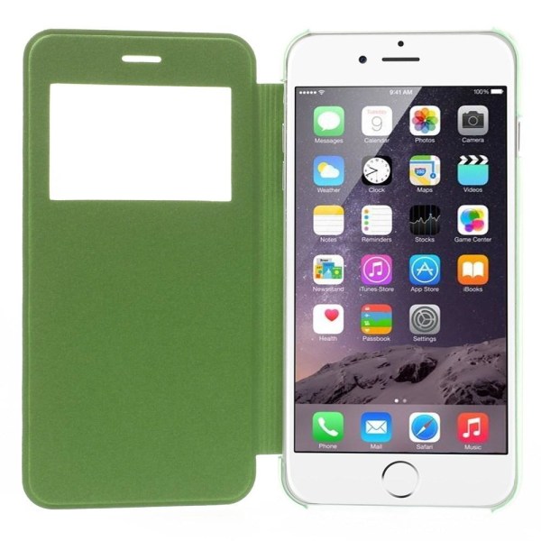 Mobilfodral med fönster till Apple iPhone 6(S) Plus - Grön Grön