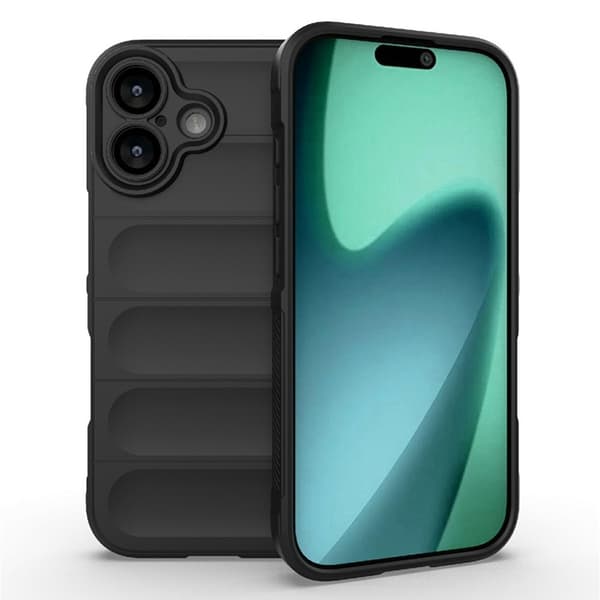 AMORUS Mobilskal till iPhone 17 Shockproof TPU Rugged - Svart Svart