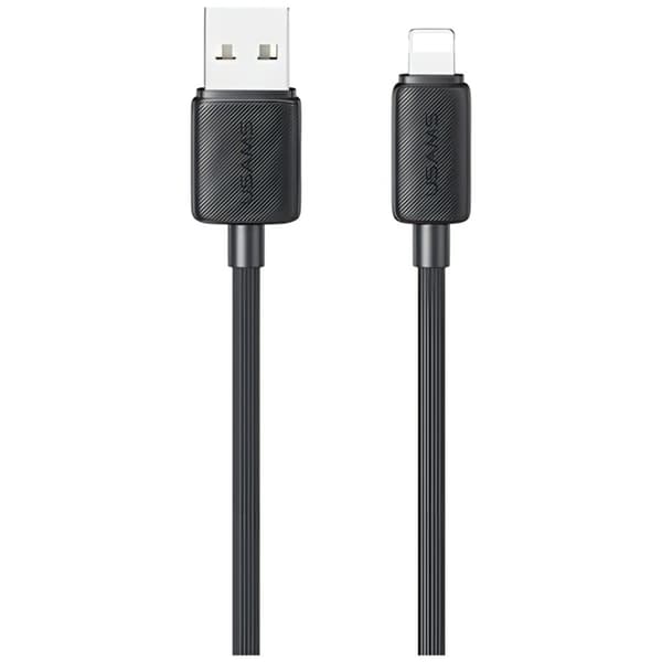 Usams USB-A til Lightning Kabel 1m KY Serie - Sort Svart