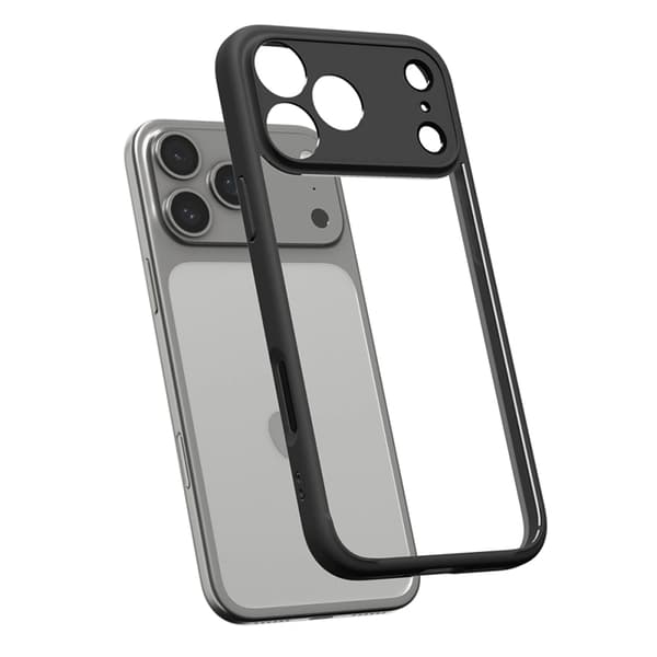 Spigen Telefontaske til iPhone 17 Pro Ultra Hybrid - Mat Sort Svart