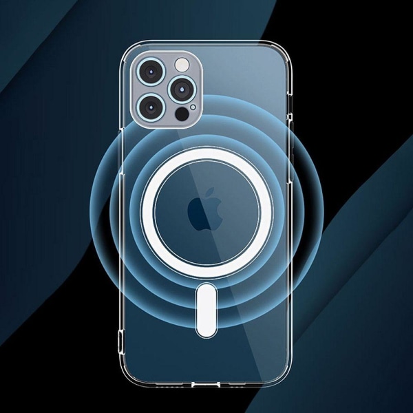 iPhone 12 Pro Max Skal Clear Magsafe Hårdplast Transparant