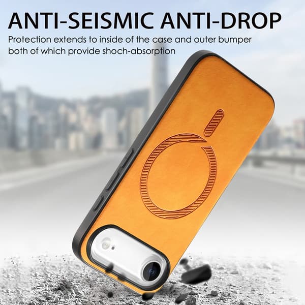 Mobilskal till iPhone Air MagSafe Skin-touch - Gul Gul