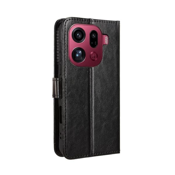 Oppo Find X9 Pro 5G Plånboksfodral Konstläder - Svart
