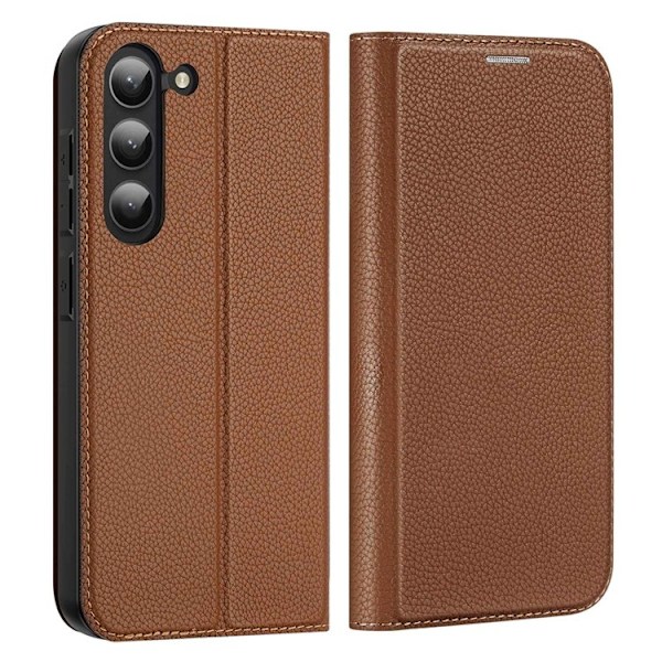 Dux Ducis Galaxy S23 Plus Plånboksfodral Skin X2 Magnetic - Brun