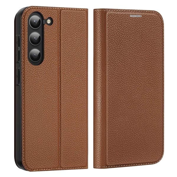 Dux Ducis Galaxy S23 Plus Plånboksfodral Skin X2 Magnetic - Brun Brun
