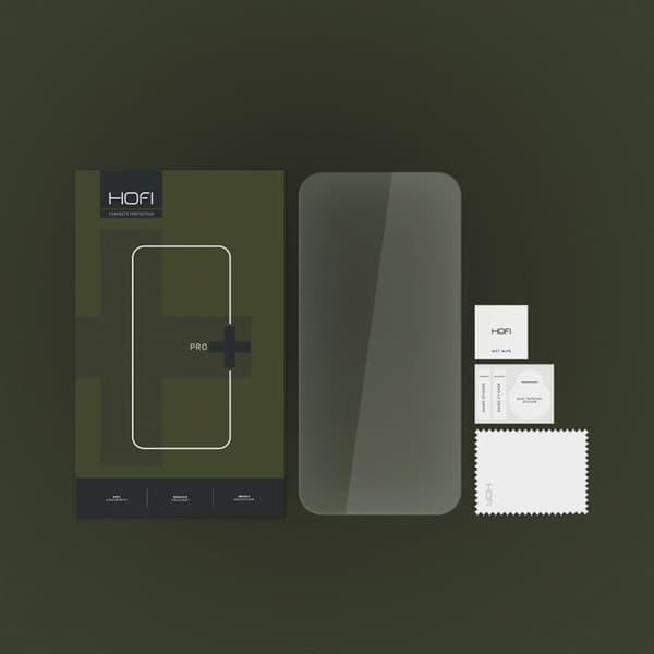 Hofi iPhone 15 Karkaistu lasi Näytönsuoja - Kirkas Transparent