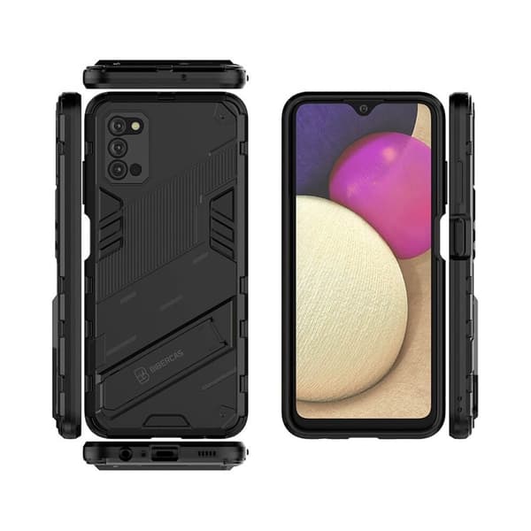Kick-stand mobilskal till Samsung Galaxy A03s - Rosa Pink