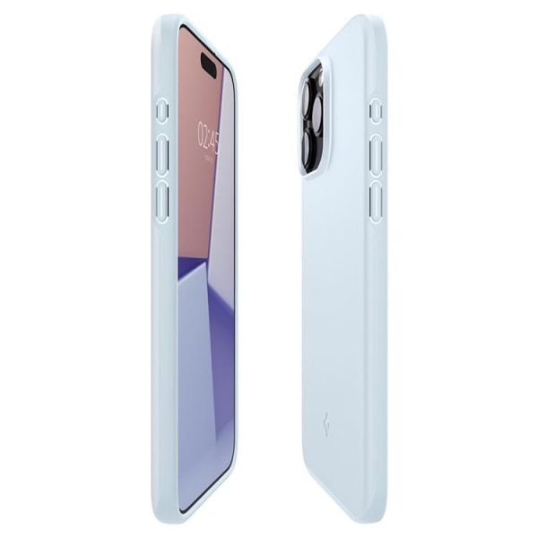 Spigen iPhone 15 Pro Max matkapuhelimen suojakuori, ohut istuvuus - vaimennettu sininen