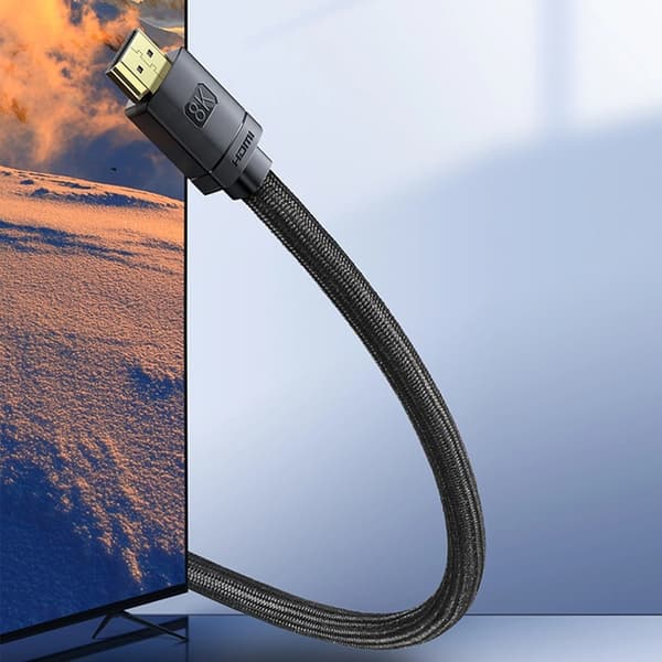 Baseus HDMI 8K Kabel 2m High Definition - Svart Svart