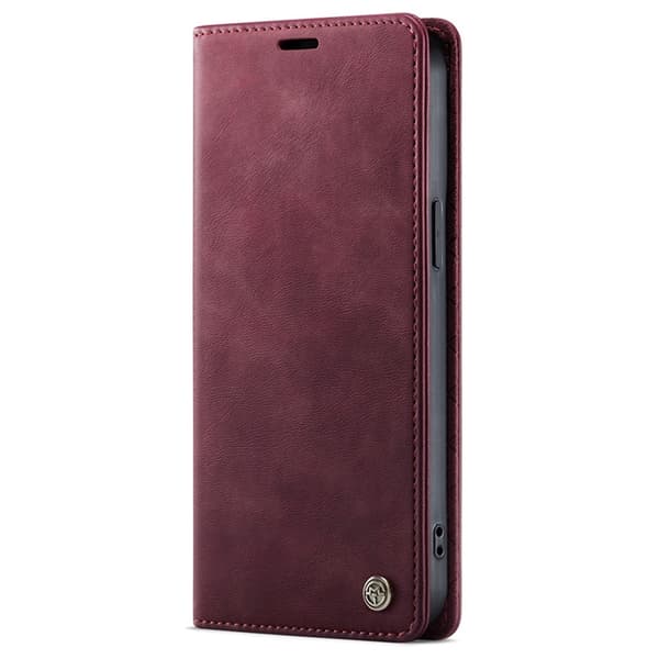 Caseme iPhone 16e Konstläder Plånboksfodral RFID-Skydd - Röd Röd