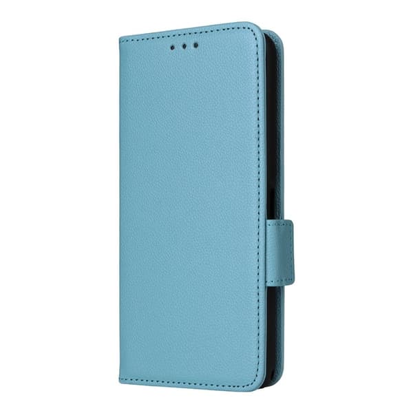 Sony Xperia 1 VII Plånboksfodral Litchi Texture Med Rem Blå