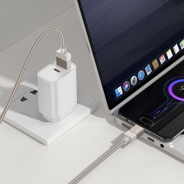 Hoco USB-A - USB-C 3A Kabel 1m X110 - Guld