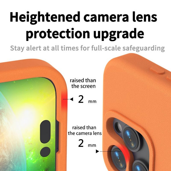 Mobilskal till iPhone 14 Pro Max Shockproof EVA - Orange Orange