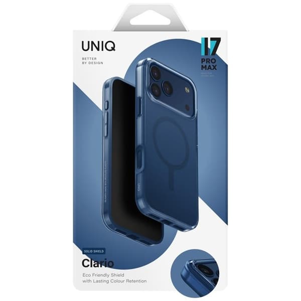 UNIQ Mobilskal till iPhone 17 Pro Max MagSafe Clario - Blå Blå