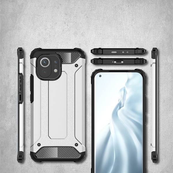Armour Guard Hybrid Mobiltelefon Taske Til Xiaomi Mi 11 - Sort Black