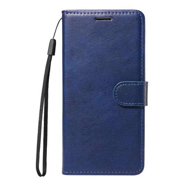 Samsung Galaxy S26 / S26 Pro Plånboksfodral Konstläder Med Rem - Blå