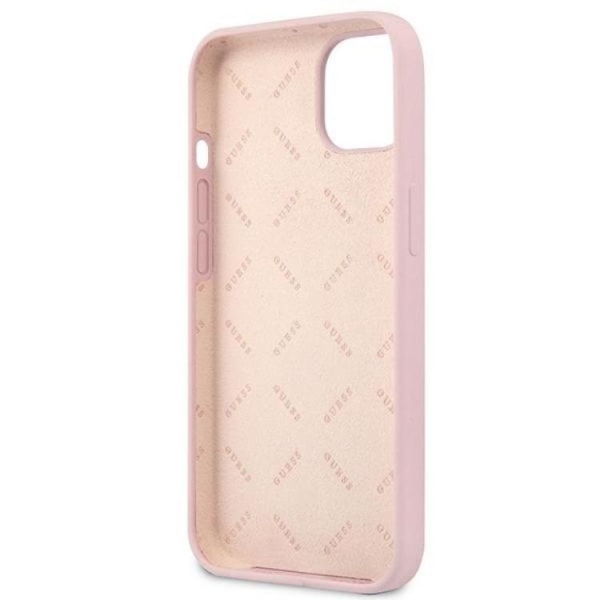 Guess iPhone 13 mini Skal Silicone Triangle - Lila