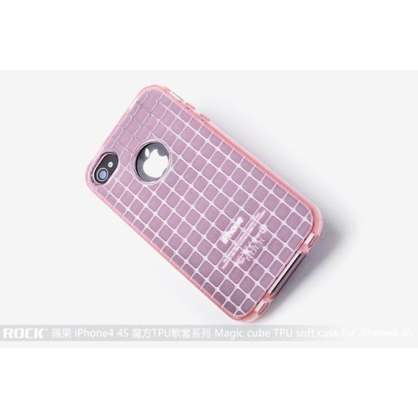 Rock Flexicase -suojaus Apple iPhone 4:lle ja 4S:lle (vaaleanpunainen) Pink
