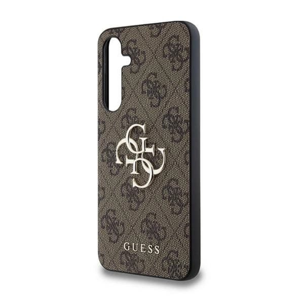 Guess Mobilskal till Galaxy A35 5G Big Metall Logo - Brun Brun