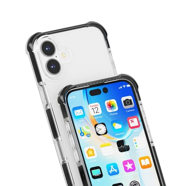 Mobilskal till iPhone 17 MagSafe Förstärkta Hörn Acrylic Svart