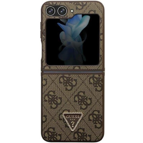 Guess Galaxy Z Flip 5 Mobilskal 4G Triangle Strass - Brun