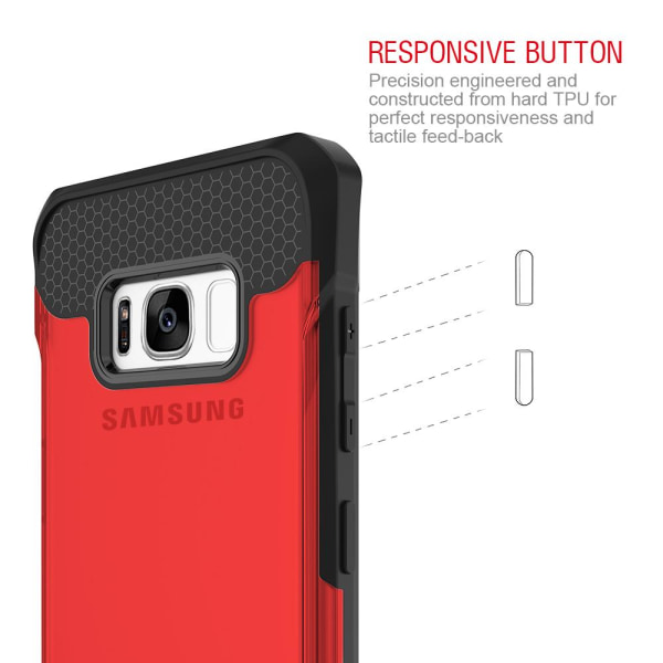 Itskins Spina Skal till Samsung Galaxy S8 Plus - Röd Röd