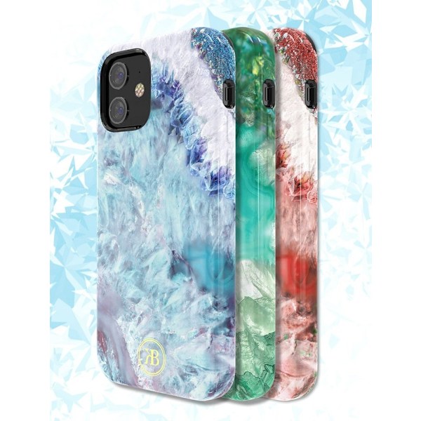 Kingxbar Agate Mobilskal iPhone 12 mini - Röd Röd