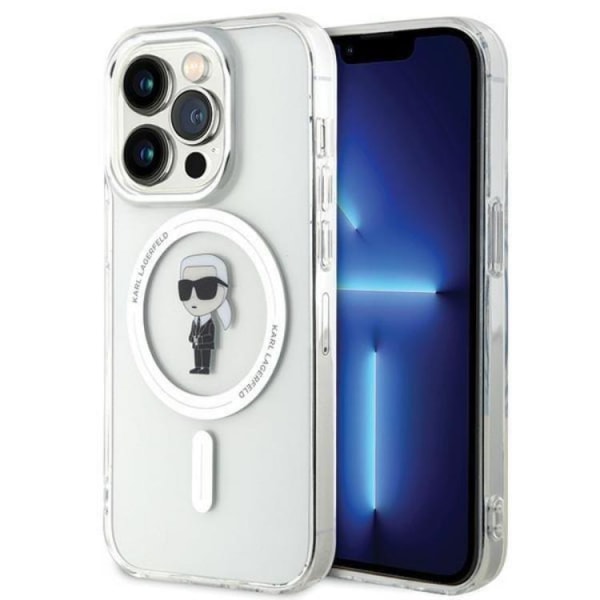 Karl Lagerfeld iPhone 15 Pro -mobiilikotelo Magsafe IML Ikonik - puhdas