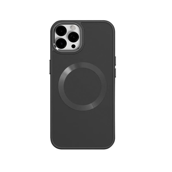 BOOM iPhone 14 Pro Case Magsafe nestemäinen silikoni - musta