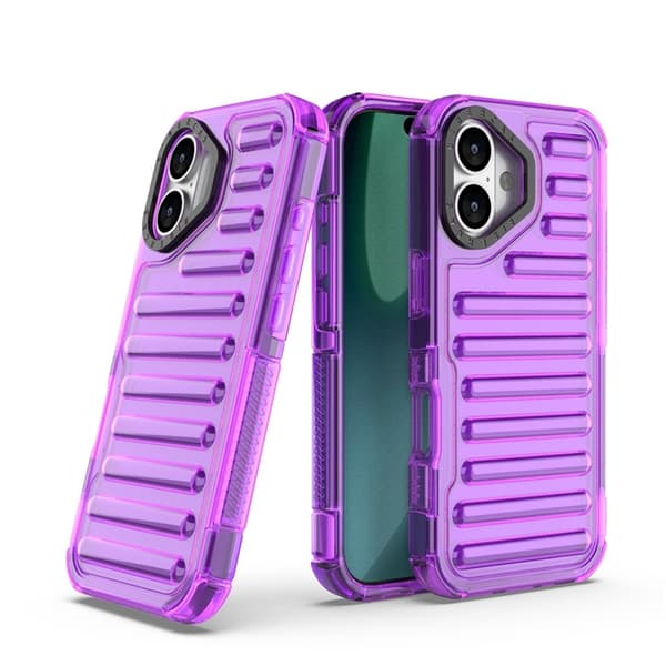 Mobilskal till iPhone 17 Stripe Design Detachable - Lila Lila