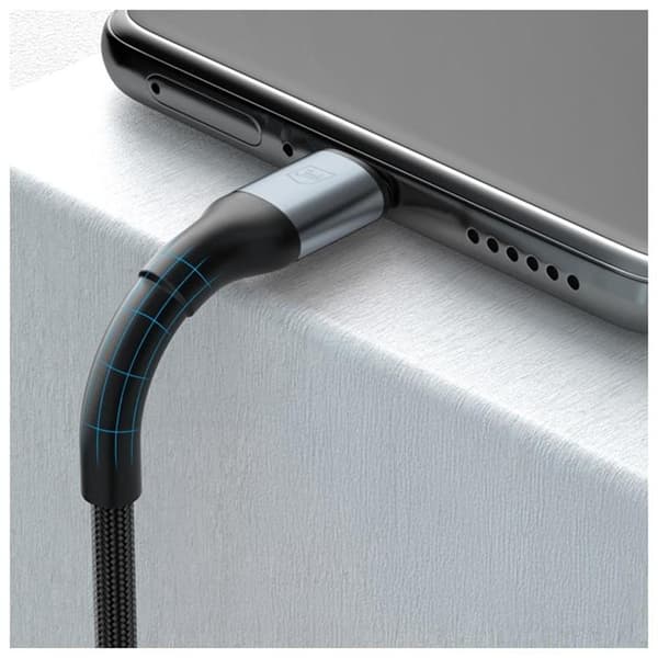3MK USB-A till USB-C 18W kabel 9V/2A 1m N-SERIES Hyper - Svart Svart