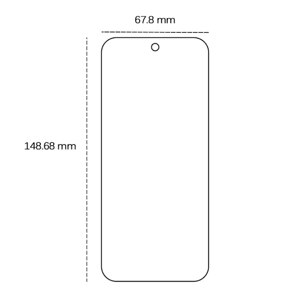 Google Pixel 9a Härdat Glas Skärmskydd 2.5D - Clear Transparent