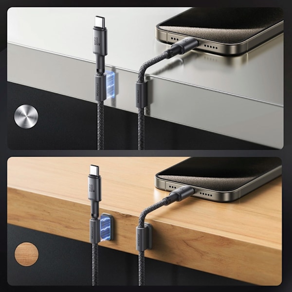 Joyroom S-A50 3A USB-C - USB-C Kabel 60W 1.2m - Grå