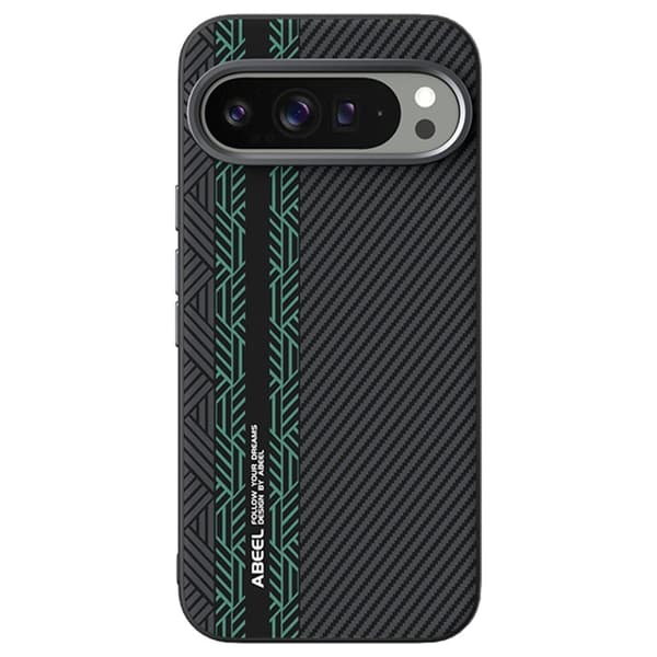 ABEEL Mobilskal till Google Pixel 10 Pro PC TPU Aluminium PU Läder - Textur 2