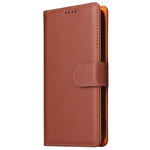 iPhone 14 Plånboksfodral Dual Flip - Brun