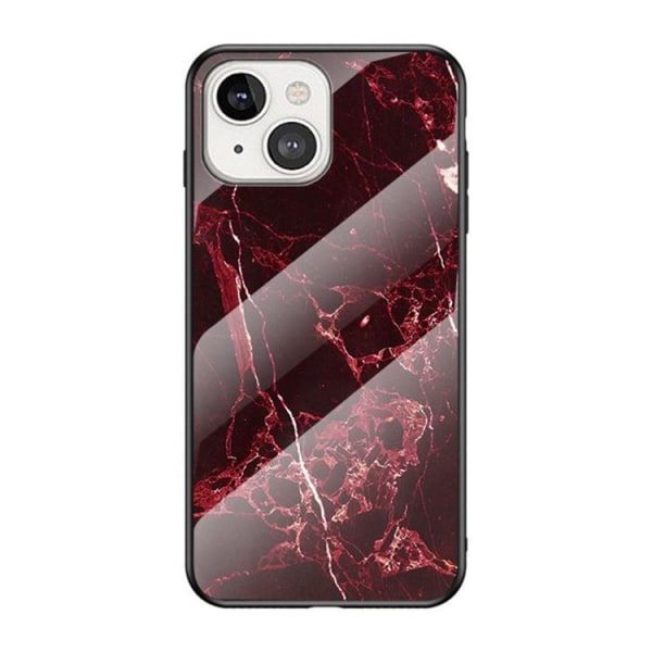 Anti-ridse hærdet glas skærmbeskytter cover iPhone 13 mini - Rød Ma