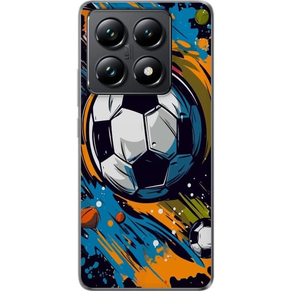 Mobilcover til Xiaomi 14T med Fodbolde