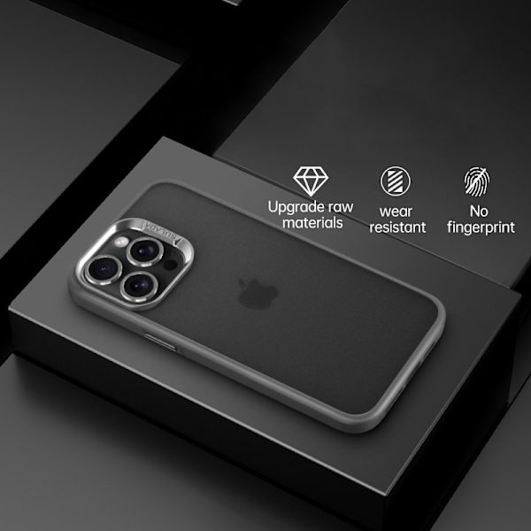 SULADA Mobilskal till iPhone 15 Pro Max PC+TPU Stöttålig Matt Grå