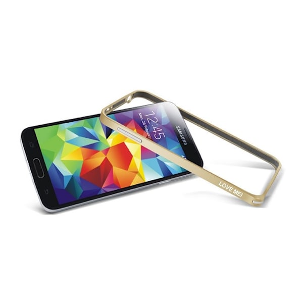 LOVE MEI 0,7mm Metal Bumper till Samsung Galaxy S5 (Grön) Grön
