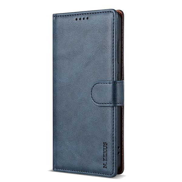 N.BEKUS Samsung Galaxy S26+ Plånboksfodral Konstläder - Blå