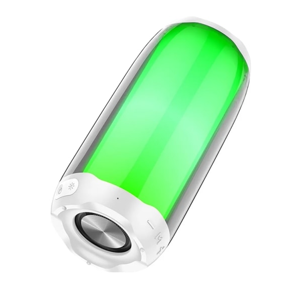 Hoco trådløs højttaler Bluetooth Pulserende Farverig - Hvid