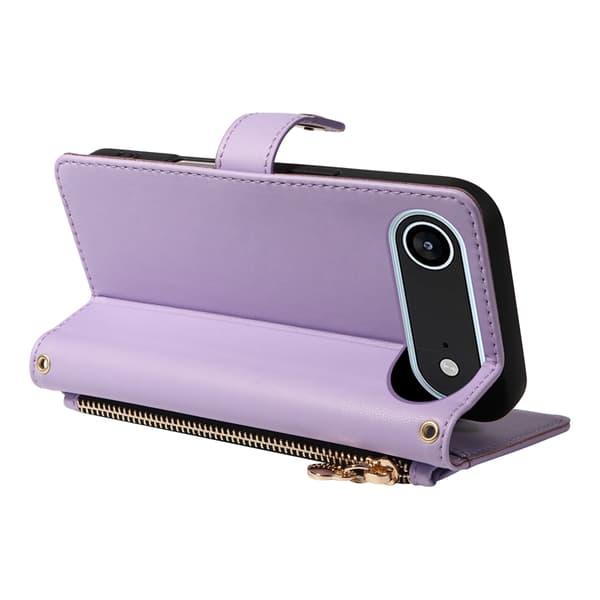 iPhone Air Plånboksfodral Rhombus Läder - Lila Lila